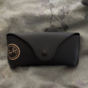 Ray-Ban Black Leather Sunglasses Case